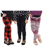 Cargar imagen en el visor de la galería, Mallas Pantimedia Con Pies Para Niña, Paquete Con 3