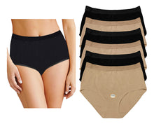 Cargar imagen en el visor de la galería, Pantaleta Completa De Algodón, Pack Con 6 Pantaletas