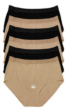 Cargar imagen en el visor de la galería, Pantaleta Completa De Algodón, Pack Con 6 Pantaletas