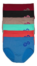 Cargar imagen en el visor de la galería, Pantaleta Tallas Extras 40-52, Paq 6 Pzas En 6 Difer Colores