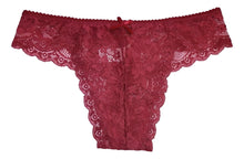 Cargar imagen en el visor de la galería, Tanga Sexy Encaje Mujer Pack De 6 Pzas, 6 Colores Diferentes