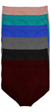 Cargar imagen en el visor de la galería, Pantaleta Tallas Extras 40-52, Paq 6 Pzas En 6 Difer Colores