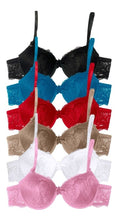 Cargar imagen en el visor de la galería, Brassier Con Encaje, Pack 6 Piezas / 6 Colores