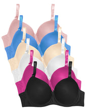 Cargar imagen en el visor de la galería, Brassier Copa Doble Dd, Paquete 6 Pzas, Colores Basicos 5209