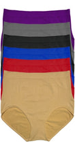 Cargar imagen en el visor de la galería, Pantaleta Tallas Extras 40-52, Paq 6 Pzas En 6 Difer Colores