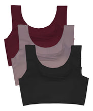 Cargar imagen en el visor de la galería, Pack 3 Top Con Esponja Removible Sin Costuras