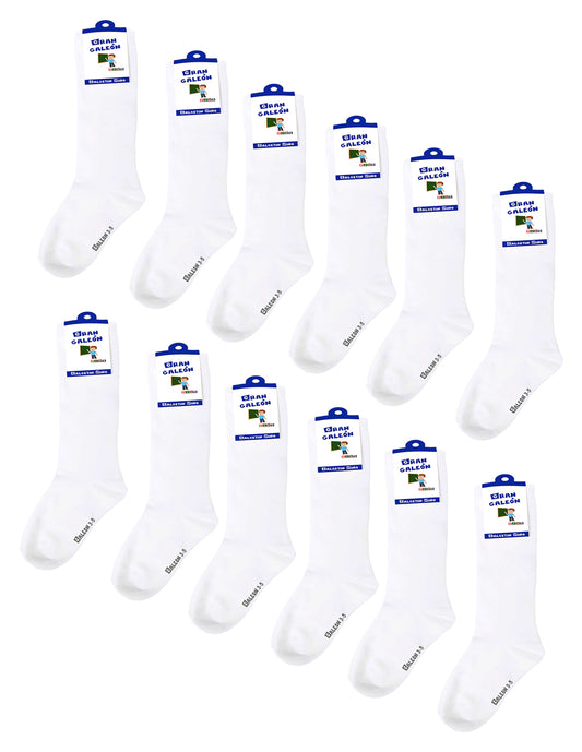 Pack Con 12 Pares Calcetas o Calcetín Escolar Infantil Lisos De Algodón PROMO (Copia)