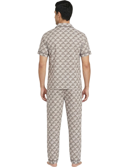 Pijama Franela Hombre Conjunto Camisa Y Pantalón