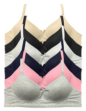 Cargar imagen en el visor de la galería, Brassier Sin Varilla B Y C, Pack 6pzas, 6 Dif Colores 65061