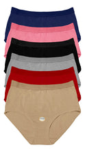 Cargar imagen en el visor de la galería, Pantaleta Completa De Algodón, Pack Con 6 Pantaletas