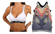 Cargar imagen en el visor de la galería, Top Deportivo Algodon Copa B C, Pack 6 Tops en 6 diferentes colores