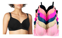 Cargar imagen en el visor de la galería, Brassier Copa Doble Dd, Paquete 6 Pzas, Colores Basicos 5209