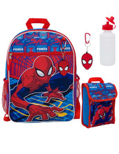 Cargar imagen en el visor de la galería, Set De Mochila Con Lonchera, Llavero, Bote Y Clip De Tu Personaje Favorito