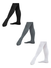 Cargar imagen en el visor de la galería, Mallas Pantimedia Con Pies Para Niña, Paquete Con 3