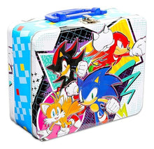 Cargar imagen en el visor de la galería, Lonchera Con Rompecabezas 48 Pzas Diferentes Personajes Celeste Sonic 83270