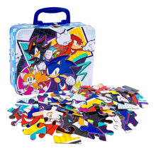 Cargar imagen en el visor de la galería, Lonchera Con Rompecabezas 48 Pzas Diferentes Personajes Celeste Sonic 83270