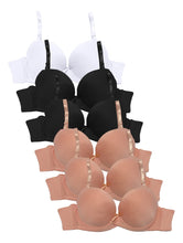 Cargar imagen en el visor de la galería, Brassier Con Encaje, Pack 6 Piezas / 6 Colores