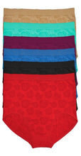 Cargar imagen en el visor de la galería, Pantaleta Tallas Extras 40-52, Paq 6 Pzas En 6 Difer Colores