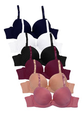 Cargar imagen en el visor de la galería, Brassier Con Encaje, Pack 6 Piezas / 6 Colores