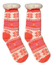 Cargar imagen en el visor de la galería, Calceta Navideña Con Borrega Y Antiderrapante Para Mujer