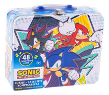 Cargar imagen en el visor de la galería, Lonchera Con Rompecabezas 48 Pzas Diferentes Personajes Celeste Sonic 83270