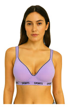 Cargar imagen en el visor de la galería, Pack 6 Brasier Tops Deportivos De Algodón Para Mujer Copa D