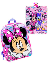 Cargar imagen en el visor de la galería, Set De Mochila Infantil Con Morral Mickey Minnie Mouse