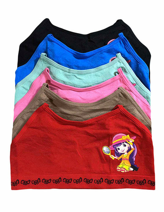 Paquete con 6 Tops para Niña con Divertidos Diseños
