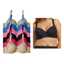 Cargar imagen en el visor de la galería, Brassier Copa D, Paquete 6 Pzas, Colores Basicos 5209