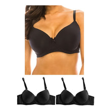 Cargar imagen en el visor de la galería, Brasier Copa Doble Dd Paquete 3 Piezas