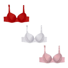 Cargar imagen en el visor de la galería, Brasier Copa Doble Dd Paquete 3 Piezas