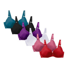 Cargar imagen en el visor de la galería, Brassier Copa D, Paquete 6 Pzas, Colores Basicos 5209