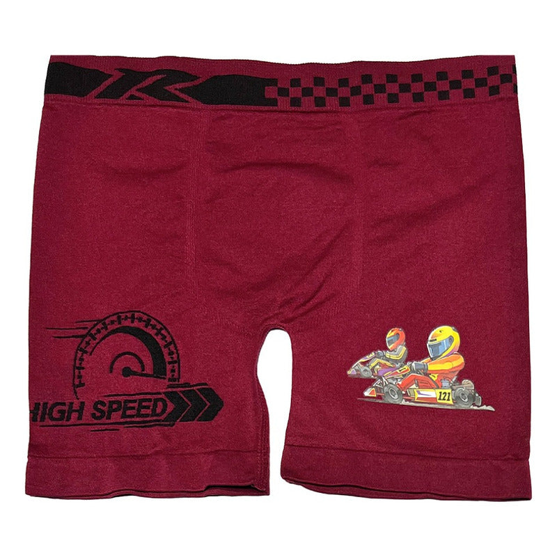 Boxer Largo Licra Niño, Pack 6 Piezas, 6 Diferentes Colores