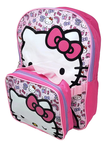 Set De Mochila Y Lonchera De Tu Personaje Favorito Rosa Chicle Estampado