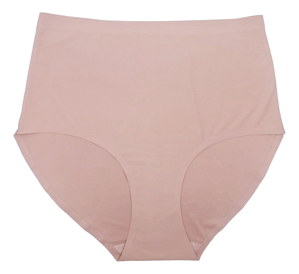 Pantaleta Alta Sin Costuras Pack 3pzas Negra/nude/blanco