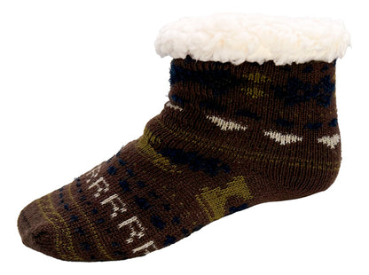 3 Pares de Calcetines Navideños Infantiles Con Borrega Y Antiderrapente