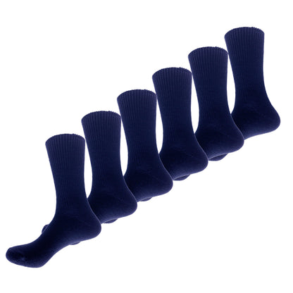 Pack con 6 pares de Calcetines Escolares Juveniles Para Hombre Talla 14 A 19 Años