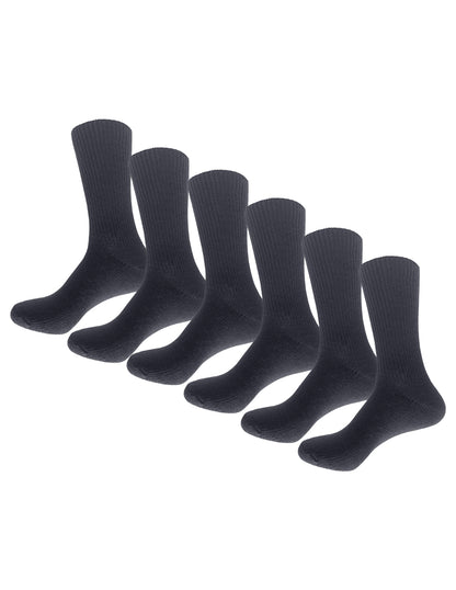 Pack con 6 pares de Calcetines Escolares Juveniles Para Hombre Talla 14 A 19 Años