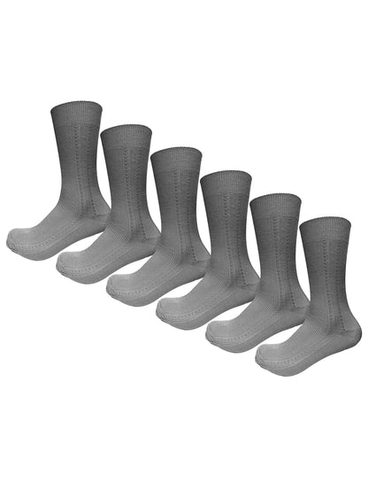 Pack con 6 pares de Calcetines Escolares Juveniles Para Hombre Talla 14 A 19 Años