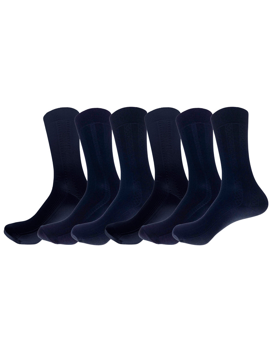 Paquete con 12 Pares de Calcetínes para Caballero de Nylon 3 Diseños Diferentes