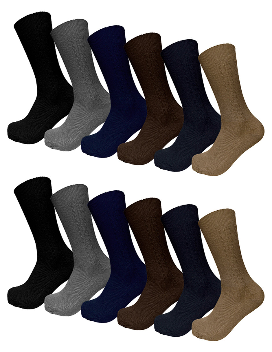 Paquete con 12 Pares de Calcetines de vestir para Hombre