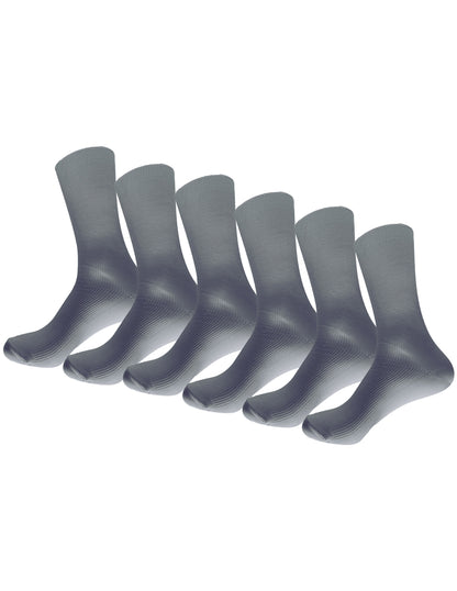 Pack con 6 pares de Calcetines Escolares Juveniles Para Hombre Talla 14 A 19 Años