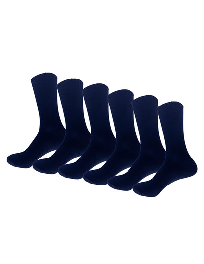 Pack con 6 pares de Calcetines Escolares Juveniles Para Hombre Talla 14 A 19 Años