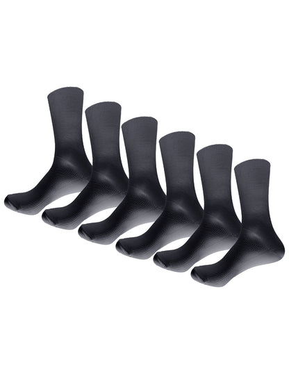 Pack con 6 pares de Calcetines Escolares Juveniles Para Hombre Talla 14 A 19 Años