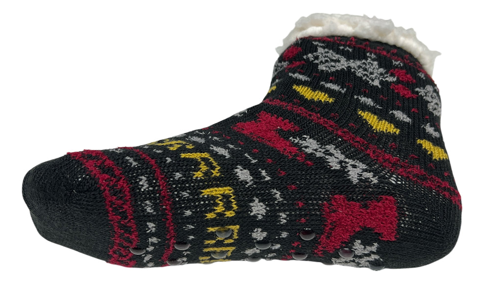 3 Pares de Calcetines Navideños Infantiles Con Borrega Y Antiderrapente