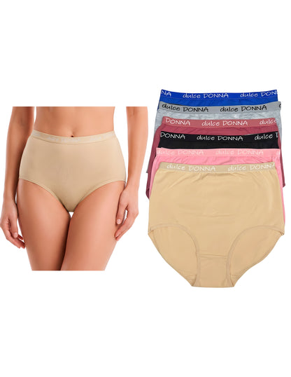 Paquete Con 6 Pantaletas Completas De Algodón
