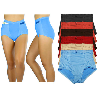 Paquete con 6 Pantaletas Con Cierre O Bolsas con 6 Colores Diferentes