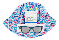 Set De Sombrero Y Lentes De Sol Para Bebé Azul 0-3 Años 85701