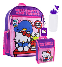 Cargar imagen en el visor de la galería, Set De Mochila Con Lonchera, Llavero, Bote  Y Clip De Tu Personaje Favorito
