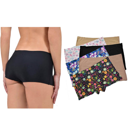 Boxer Sin Costuras (invisible) Pack 6 Pzas Difer Colores